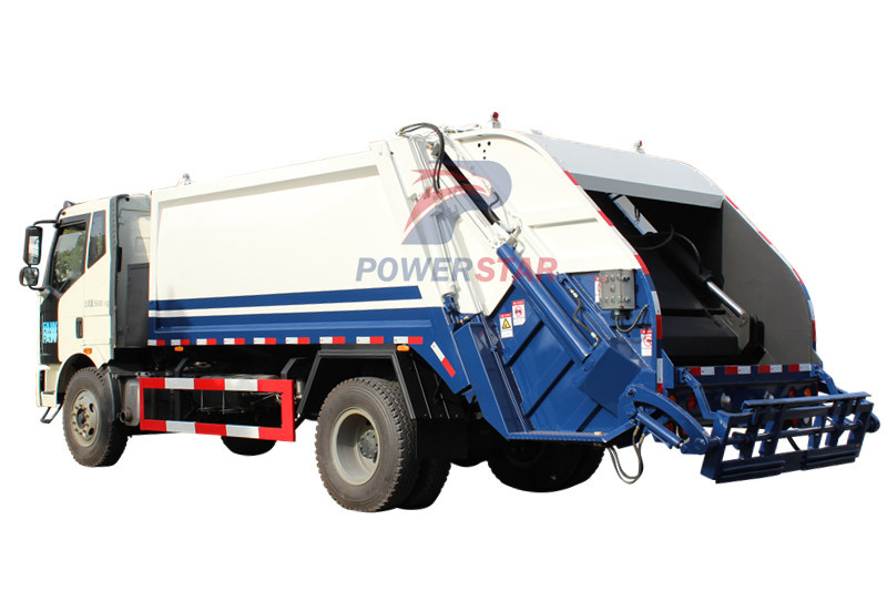 Camion compacteur de déchets hydraulique à chargement arrière Isuzu