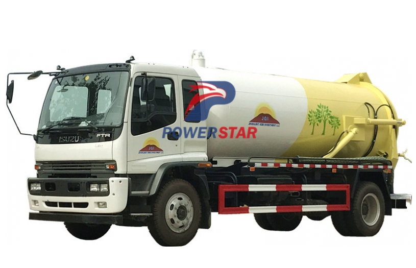 Camion d'aspiration sous vide Camions pompes à eaux usées Isuzu FTR