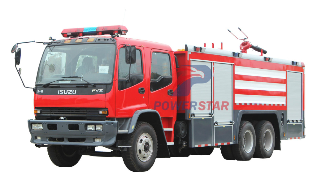 Camion de pompiers à mousse d'eau ISUZU FVZ