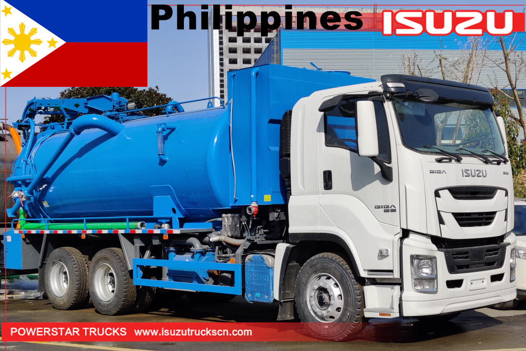Philippines ISUZU GIGA Combination Sewer Jetting and Vacuum Truck à vendre