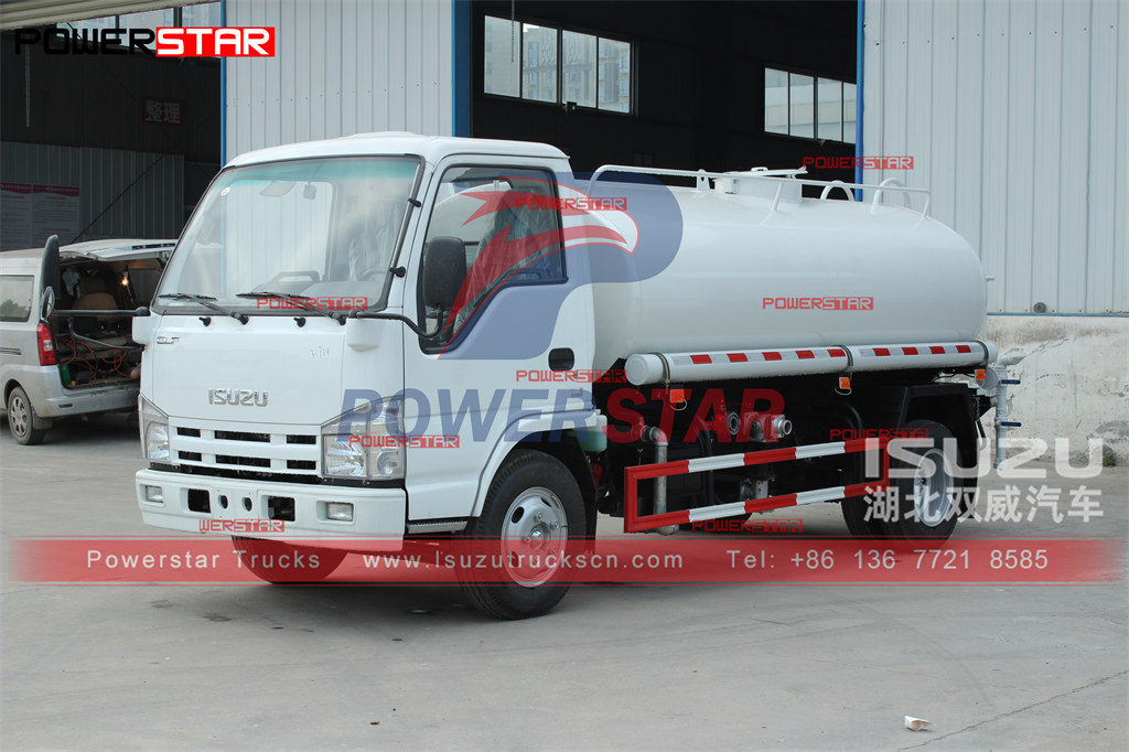 POWERSTAR ISUZU 5000L Camion-citerne à eau Exportation manuelle Philippines en promotion