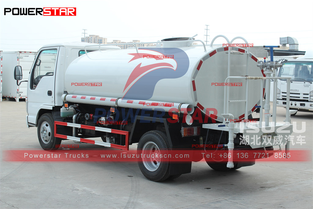 POWERSTAR ISUZU 5000L Camion-citerne à eau Exportation manuelle Philippines en promotion