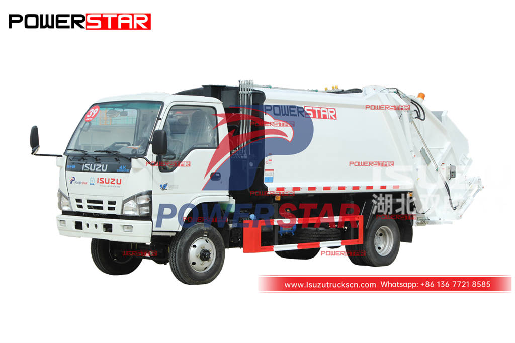 Tout nouveau camion compacteur de déchets ISUZU 600P 130HP AWD en vente