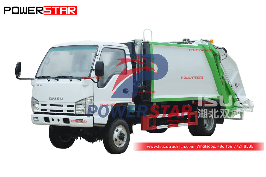 Camion à ordures à chargement arrière ISUZU 100P 4 × 4 de la meilleure qualité à prix promotionnel