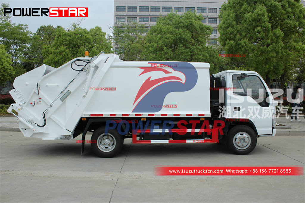 Camion à ordures compressé ISUZU 4×4 personnalisé au meilleur prix