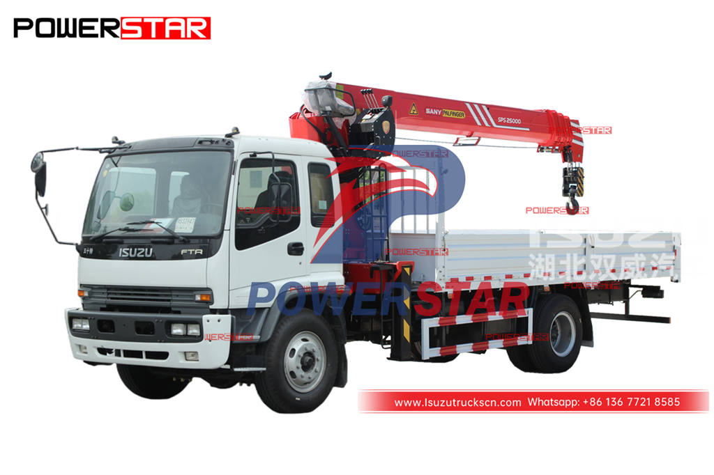 Prix ​​usine ISUZU FTR 4 × 4 10 tonnes palfinger SPS25000 camion-grue à vendre
