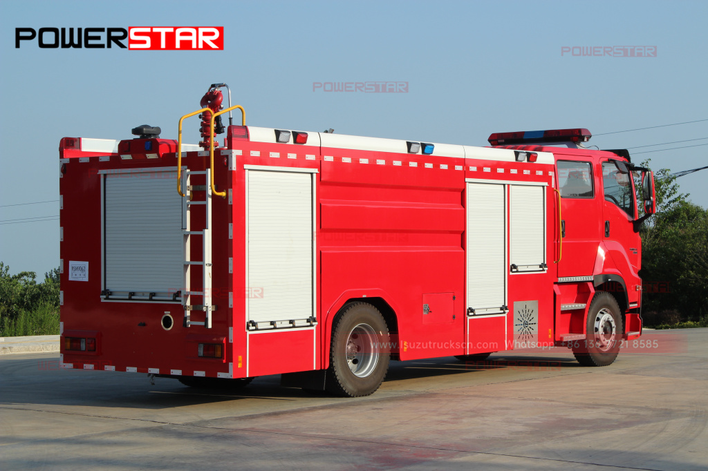 Philippines nouveau moteur de pompiers d'urgence ISUZU GIGA 6UZ1-TCG50 8 tonnes 8,000L véhicule de lutte contre l'incendie en mousse d'eau