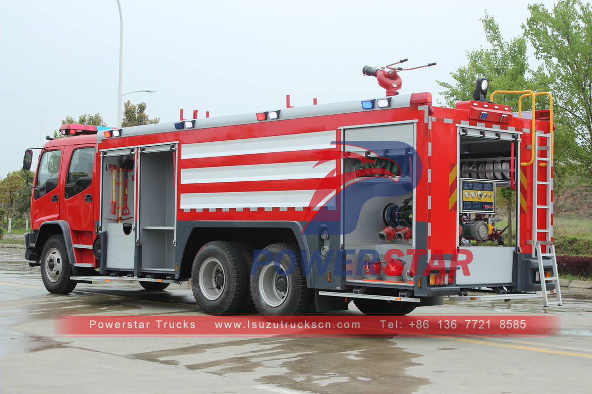 Camion de lutte contre l'incendie ISUZU avec équipement d'incendie