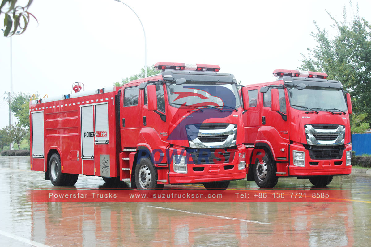 Camions de pompiers ISUZU performants