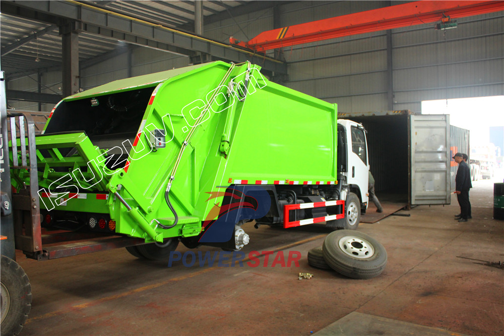 camion compacteur de déchets isuzu