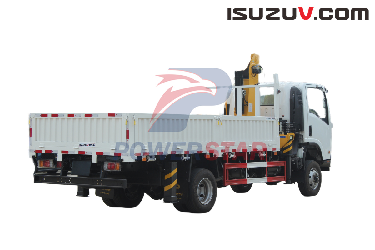 Grue montée sur camion de cargaison de châssis de camion hors route du Japon ISUZU NPR à vendre