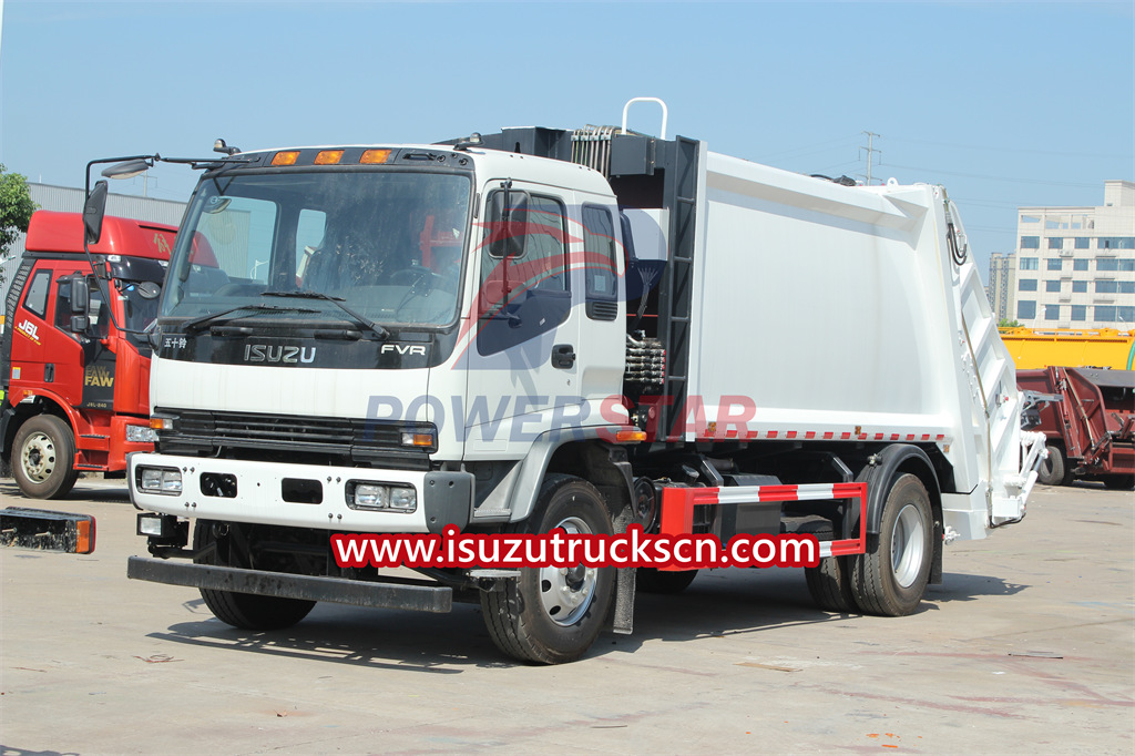 Compacteur de déchets monté sur camion Isuzu fvr 240HP 10cbm