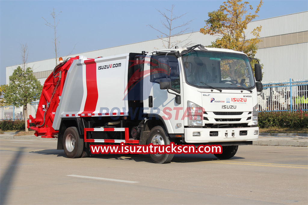 Camion compacteur de déchets ISUZU KV100 modèle 6cbm