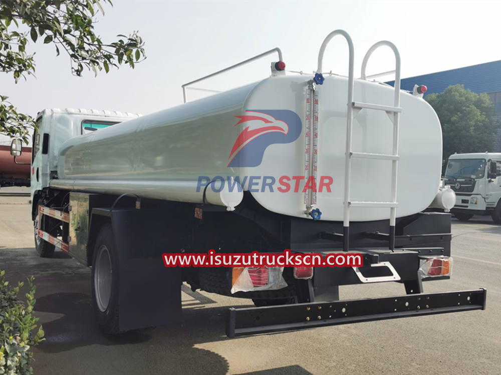 Camion de livraison d'eau propre potable en acier inoxydable Isuzu