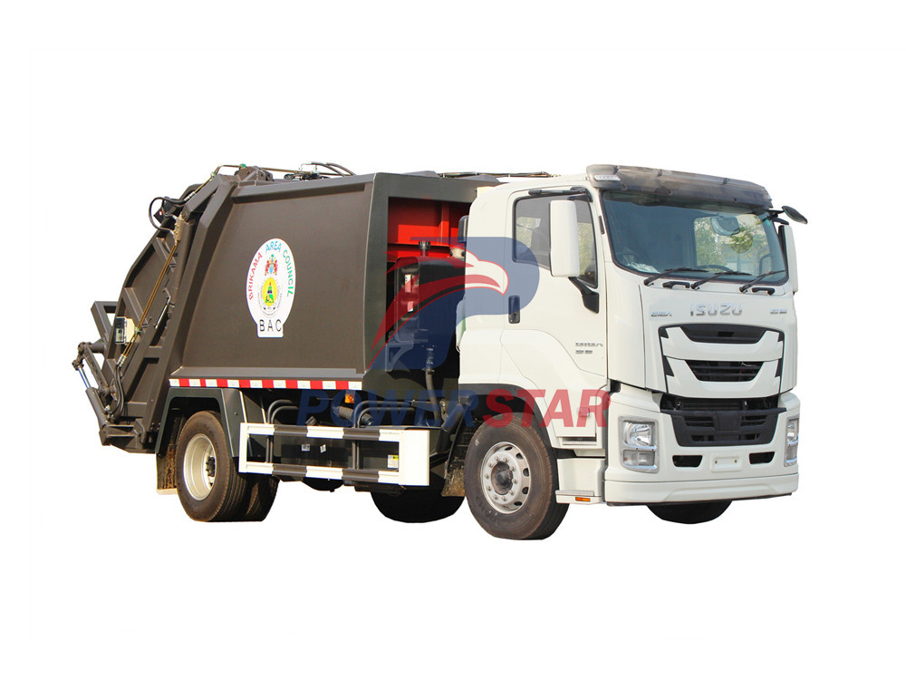 camion compacteur à ordures isuzu