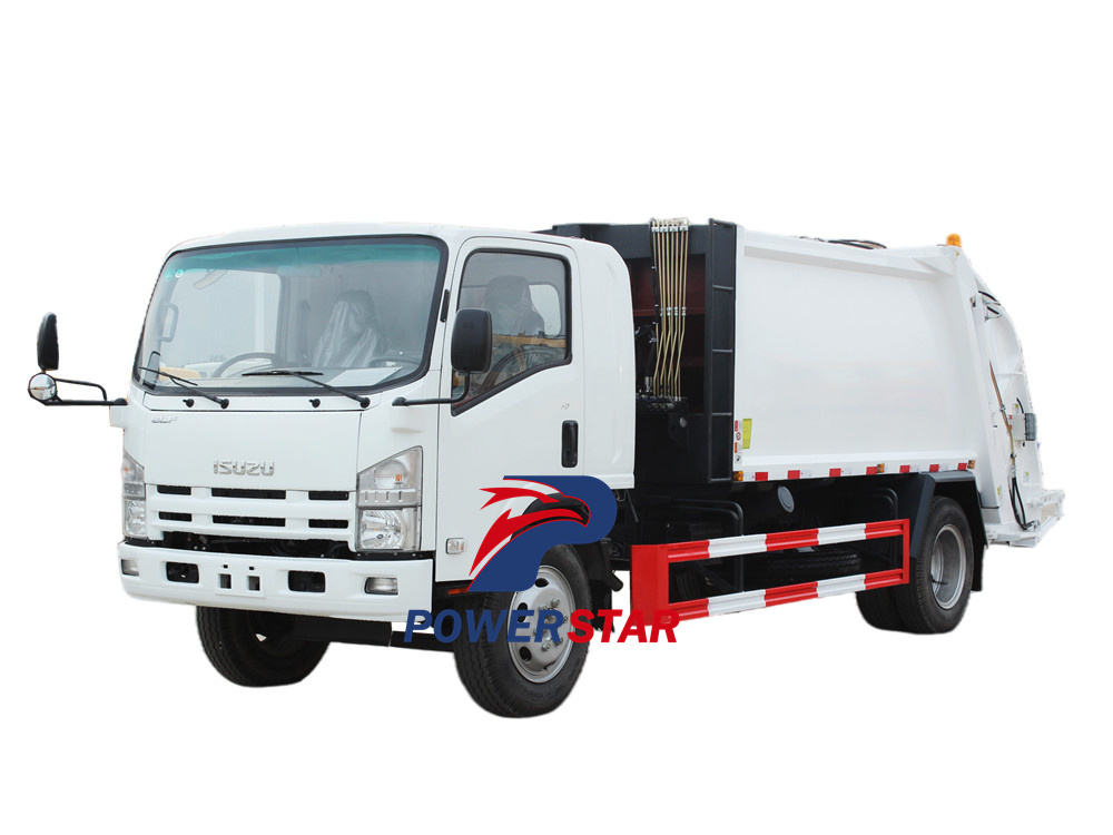 camion compresseur de déchets isuzu 700p
