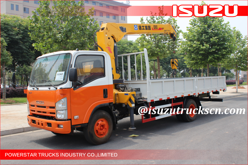 ISUZU ELF 5 tonnes, le camion-grue de construction ROKO