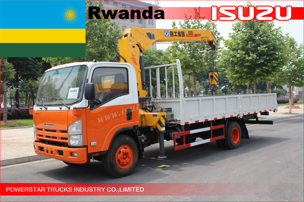 Isuzu camion-grue — Bureau de ROKO Rwanda