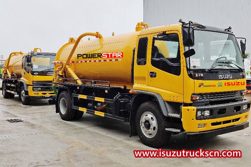 NOUVEAU camion d'aspiration des eaux usées sous vide ISUZU FTR 14,000L