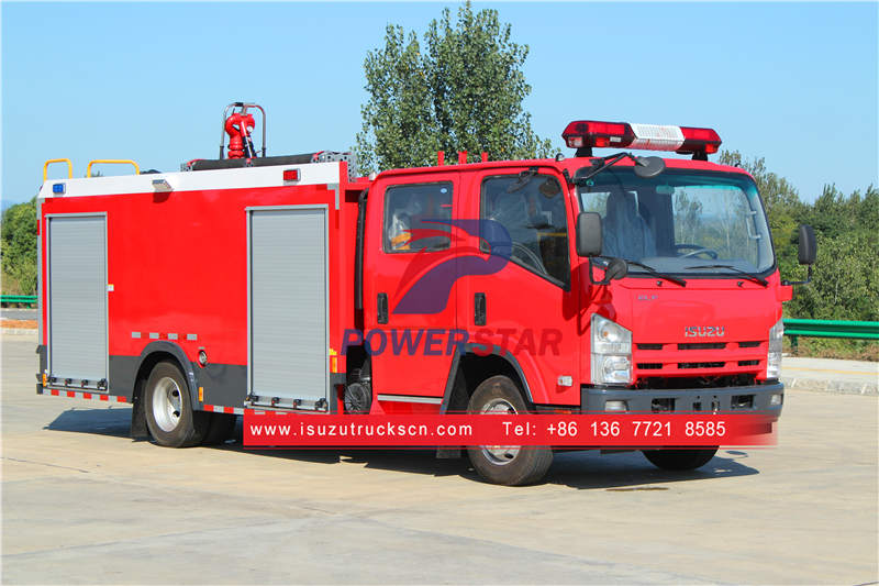 Quelques caractéristiques du camion de pompiers Isuzu en Afrique