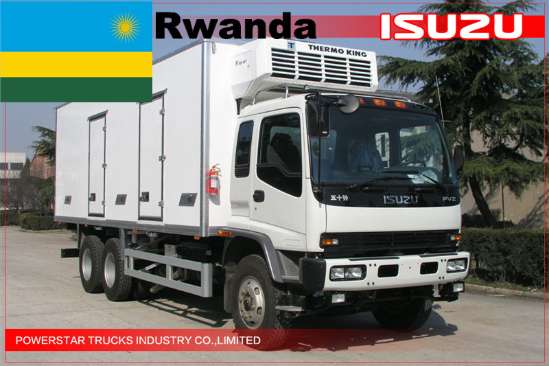 Camion frigorifique Isuzu pour le Rwanda