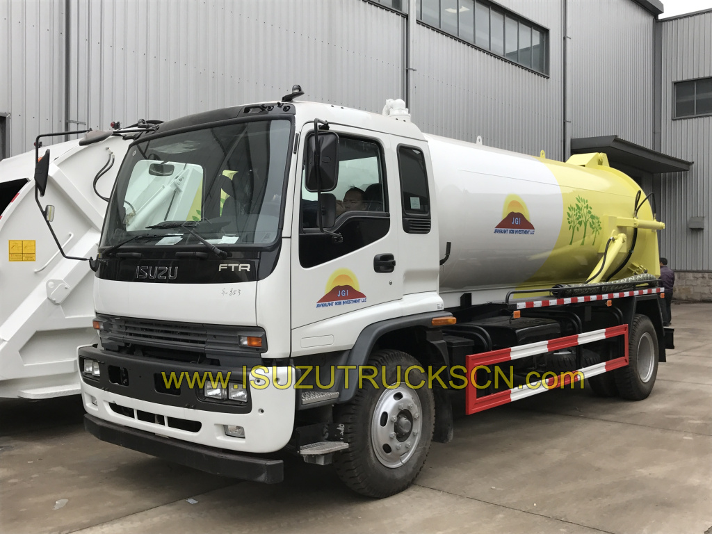 12 000 L d’eaux usées camion d’aspiration sous vide Isuzu Trucks 