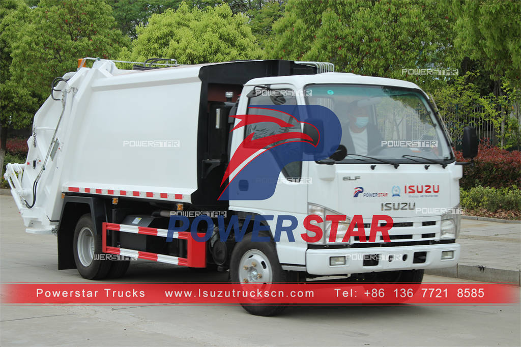 Jamaïque - 1 unité de compacteur de déchets ISUZU et 1 unité de camion à benne basculante ISUZU exportées
