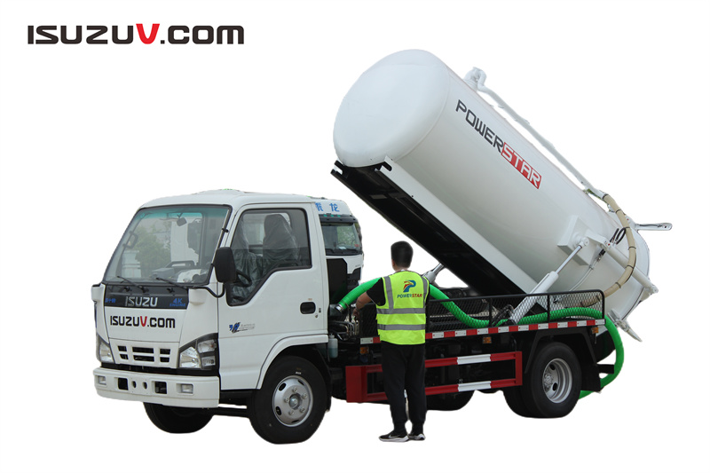 Isuzu 3 000 litres manuel d'utilisation du camion d'aspiration sous vide