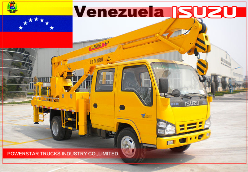 Camion aérien isuzu 16m pour le venezuela