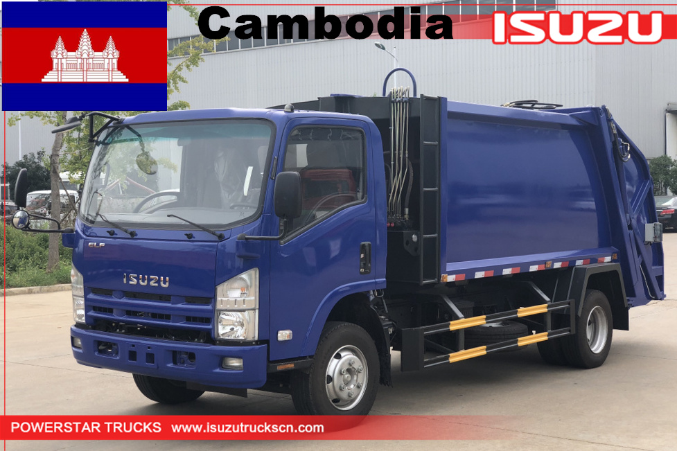 Cambodge - 1 unité Compacteur de déchets Isuzu
