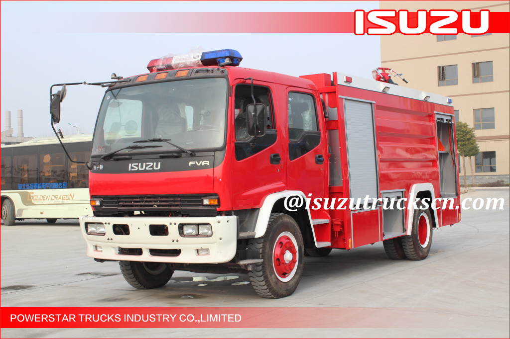 4*2 8000L Water Tank Fire Truck Isuzu with 6hk1