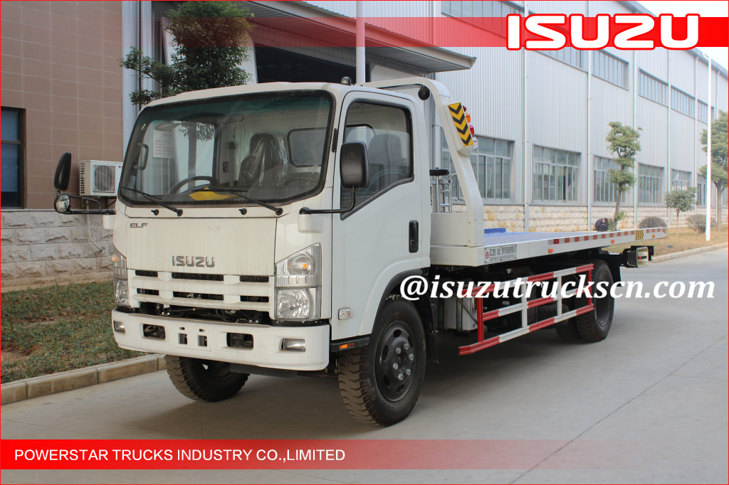 5Tons Isuzu Flatbed Tow Road Wrecker Flatbed Carriers