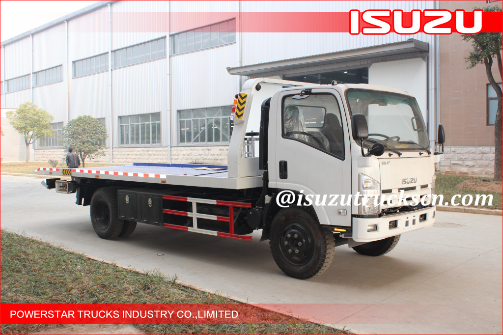 5Tons Isuzu Flatbed Tow Road Wrecker Flatbed Carriers