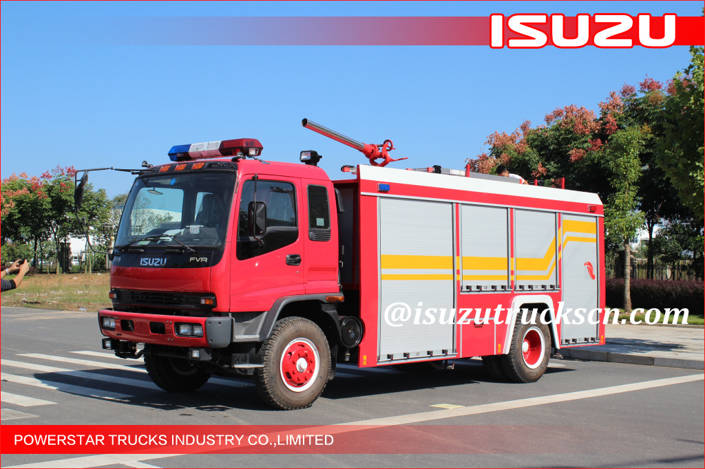 5000L single cabin Water Foam fire truck Isuzu