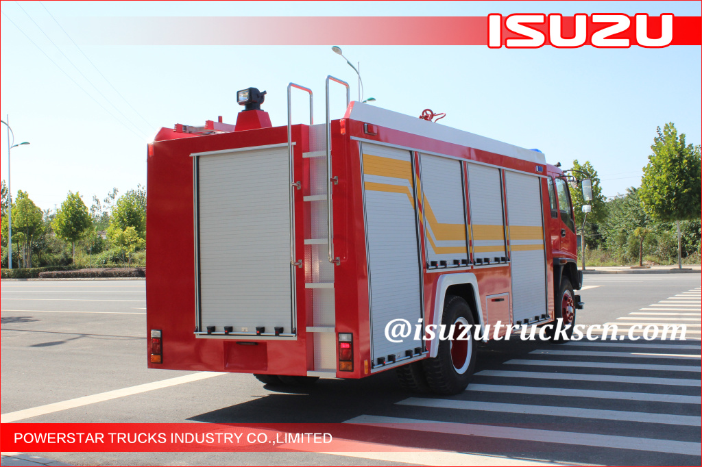 4x2 5000L Single cabin Water Foam Fire Truck Isuzu