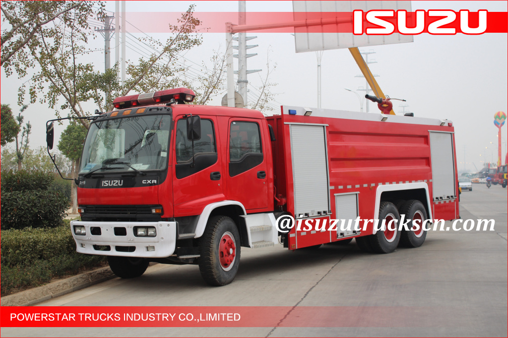  6x4 Big Capacity 15000L Water Type Fire Truck ISUZU