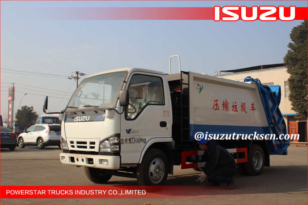 3cbm-5cbm ISUZU NKR Truck Garbage Compactor Supplier