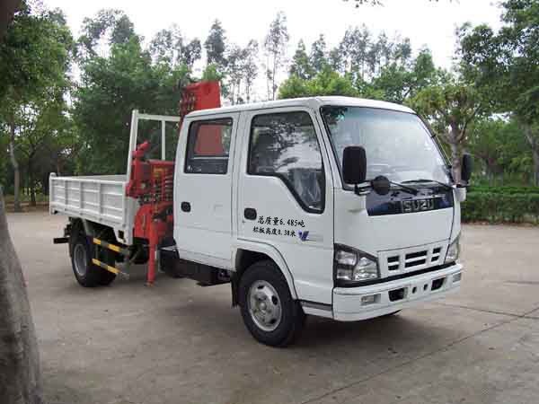 2100KG isuzu Lifting Hydraulic Truck Mounted Crane