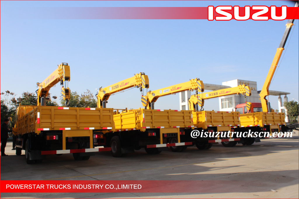 ISUZU Durable Commercial Articulated Boom Crane With 11m Lifting Height