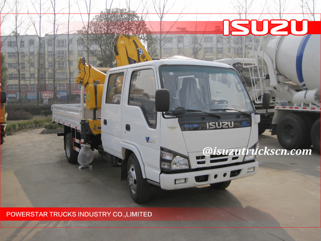 3.2 Ton Truck With Crane Isuzu NKR77 600P