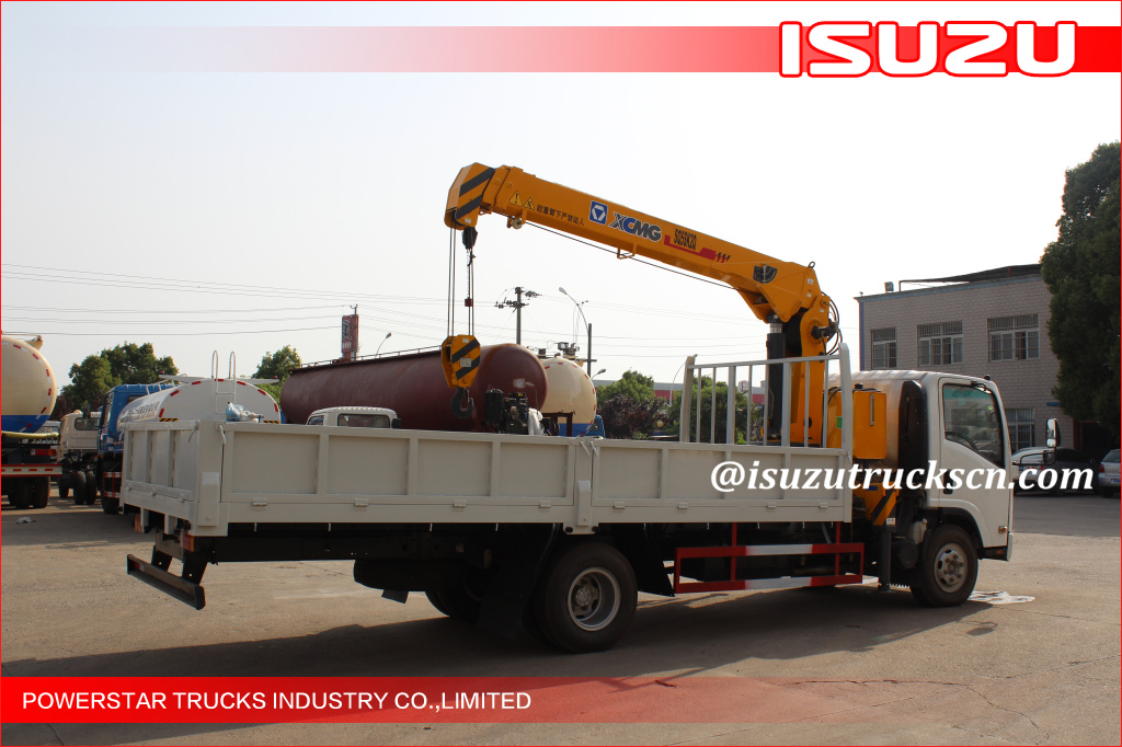 8tons Isuzu Cargo Mobile Truck Loader Crane 