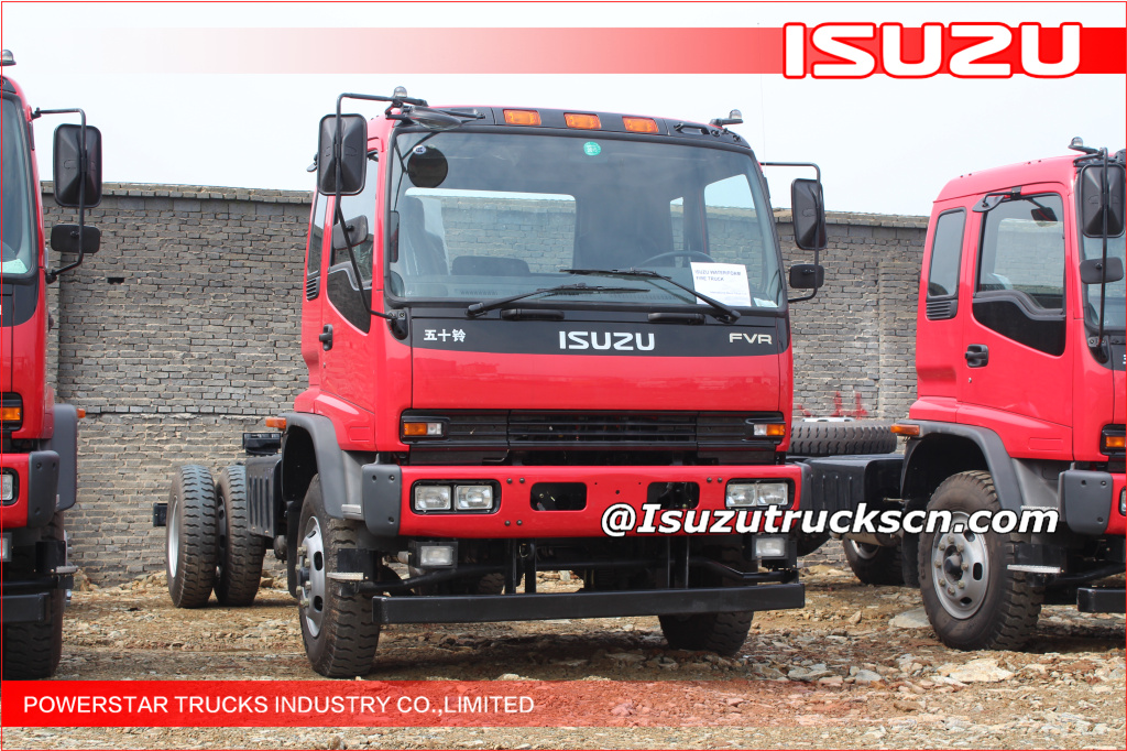 Isuzu FVR heavy chassis for industrial foam water fire truck application
