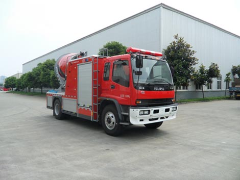 FVR Isuzu fire truck with smoke evacuation system