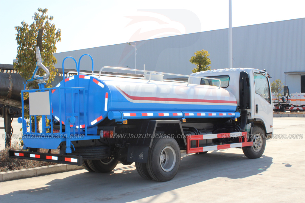 Japanese 7000L 8000L ELF Isuzu watering tanker cart street springkler truck