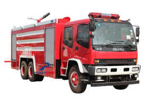 Japan Isuzu water foam fire fighting tender fire engine
