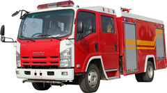 Camion de pompier en mousse Isuzu NPR