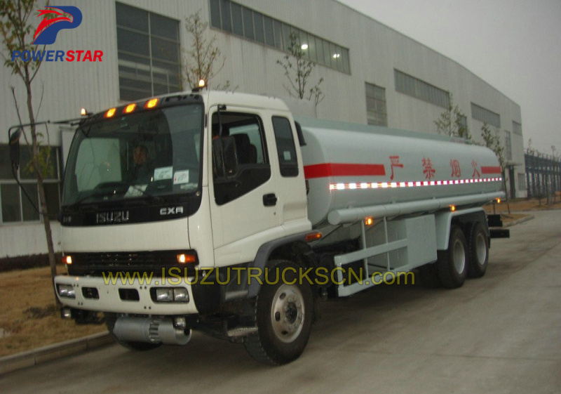 Customer made 20,000L fuel tanker truck Isuzu detail pictures