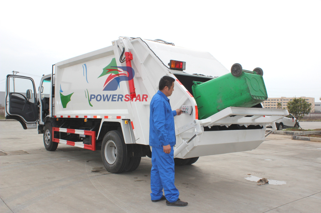 how to operation garbage compactor truck?