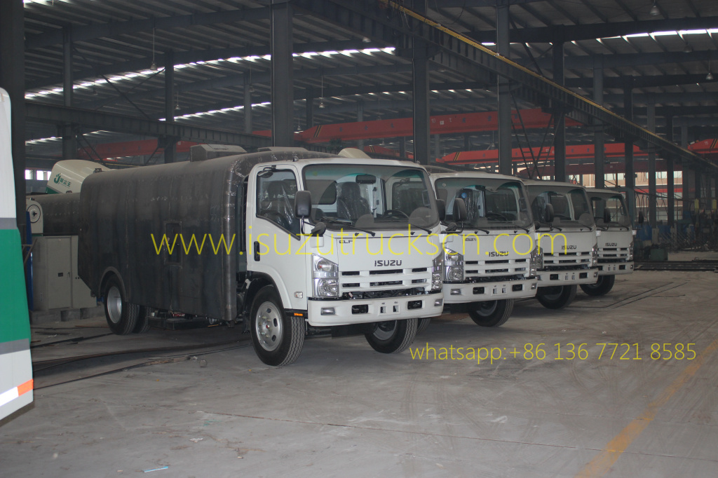 ISUZU Vacuum Truck Mounted Road Sweeper specifications and pictures