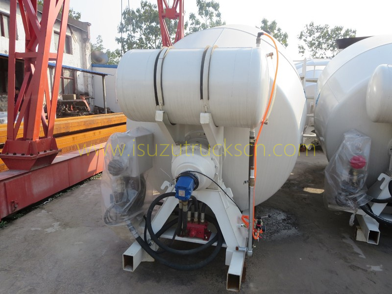 concrete agitator drum kit Hydraulic 6m3 concrete mixer machine structure